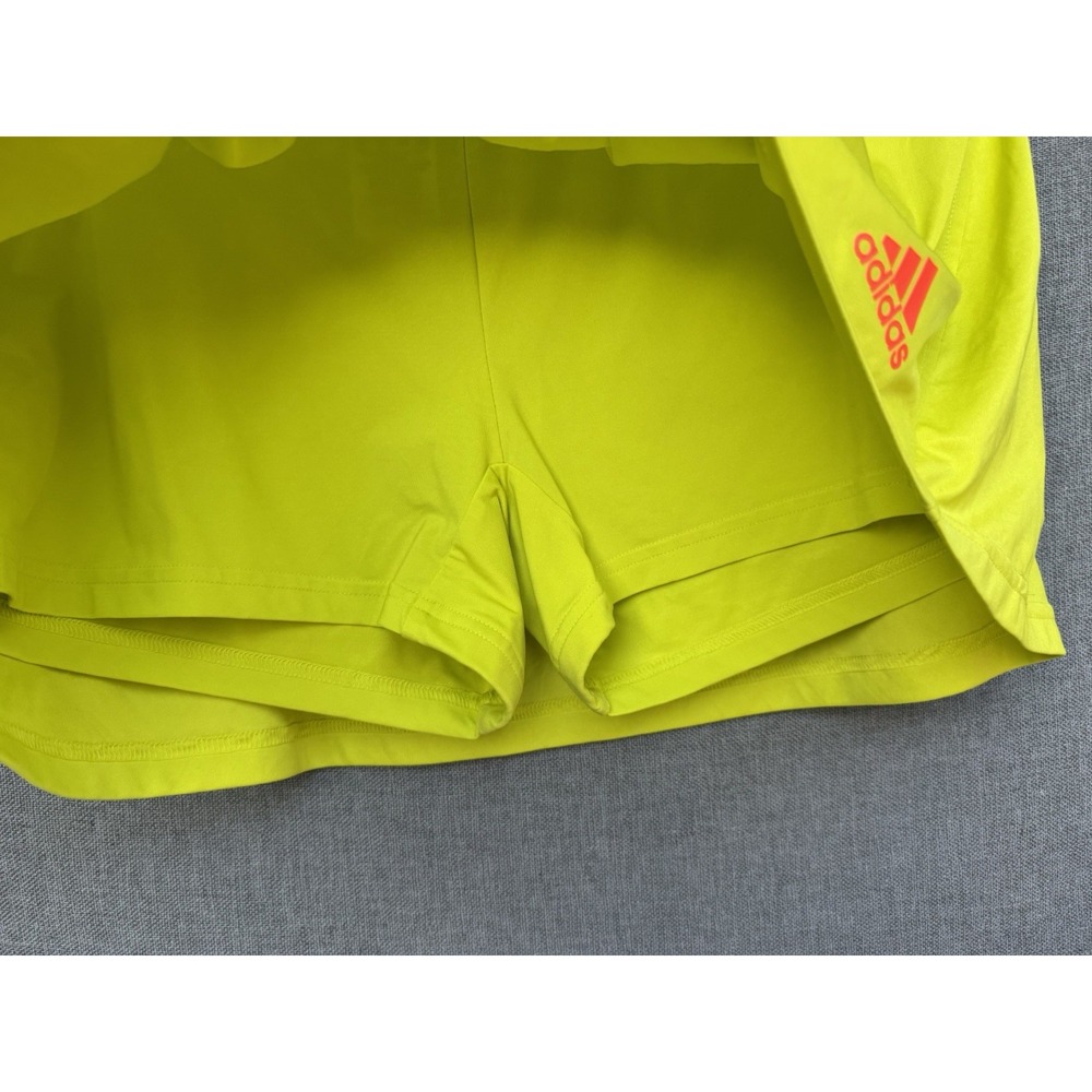 Adidas Adizero Sz‎ XL Formation Neon Yellow/Green Skort Skirt Tennis Pickleball - Picture 3 of 8